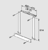 給湯器 部材 ノーリツ　【PS金枠セットPK-D470NR 0702126】　PS金枠セット（取り替え用アダプター） PS設置給湯器取り替え専用部材