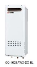ガスふろ給湯器 ノーリツ　GQ-1628AWX-DX BL　リモコン別売 クイックオート スリム 屋外壁掛形 [♪]