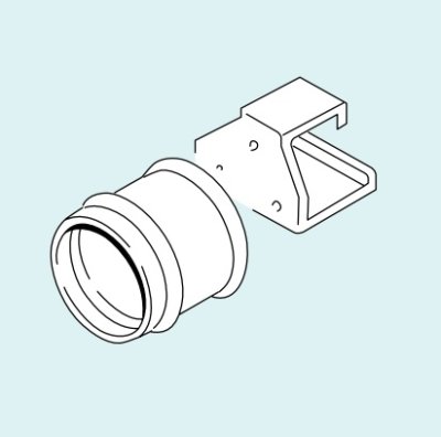 画像1: ガス給湯器 部材リンナイ　UOP-TAR105　アルコーブ扉内アダプタ