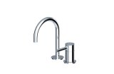 洗面ボウル（洗面器）・手洗器用水栓 セラトレーディング　ZU6224S  パン湯水混合栓 クロム [♪]