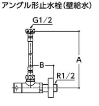 画像2: 水栓金具 TOTO　TLC4A1　洗面所 アングル形止水栓 壁給水 コンテンポラリタイプ ［■］