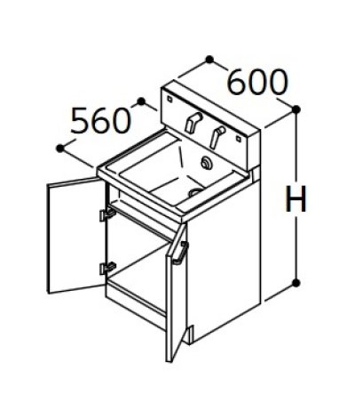 画像1: TOTO 洗面化粧台 【LDSWB060BAGEN1A】 サクア 2枚扉タイプ 間口600 洗面ボウル高さ800 扉カラーホワイト [♪■]