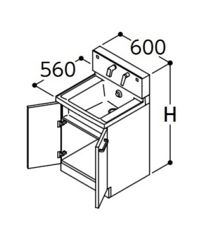 画像1: TOTO 洗面化粧台 【LDSWB060AAGJN1A】 サクア 2枚扉タイプ きれい除菌水 間口600 洗面ボウル高さ750 扉カラーホワイト 受注生産品 [♪■§]