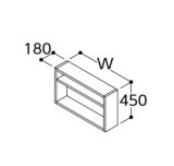 TOTO 洗濯機上オープン棚 【LWWB065GEG1G】 サクア 間口650 受注生産品 [♪■§]