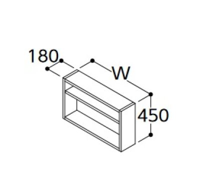 画像1: TOTO 洗濯機上オープン棚 【LWWB075GEG1G】 サクア 間口750 受注生産品 [♪■§]