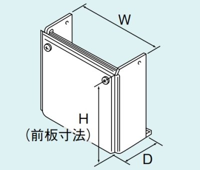 画像1: ガス給湯器 部材 リンナイ　WOP-8101(K)　配管カバー [≦]