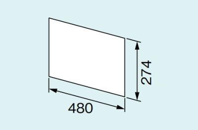 画像1: ガス給湯器 部材 リンナイ　DSP-1600　浴室テレビ取替用化粧プレート [≦]