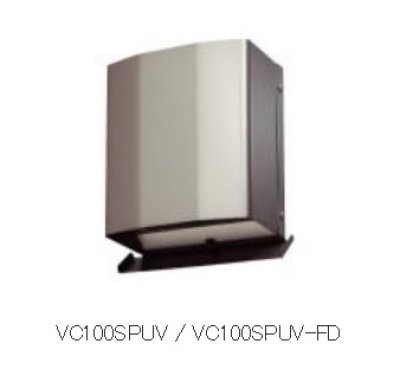 画像1: マックス　VC100SPUV-FD　換気口 Φ100 深型　防音仕様 シルバー 防火ダンパー付(72℃)[▲]