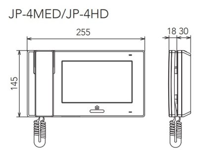 画像2: インターホン アイホン　JP-4HD　モニター付子機 [∽]