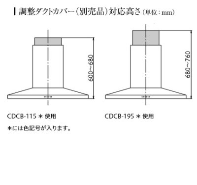 画像2: 富士工業/FUJIOH 【CDCB-115 TW】 ?調整ダクトカバー テクスチャーホワイト 換気扇 レンジフード アリアフィーナ 別売品 ※受注生産品 [♪§]