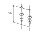 補高便座 TOTO 部材　TCA310　取付ボルト組品 [■]