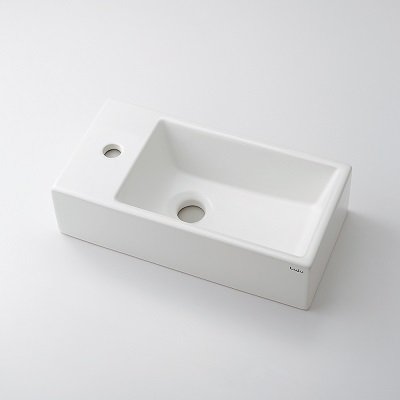 画像1: 洗面所 カクダイ　493-175　角型手洗器 (Lホール) 置型 [♪■]