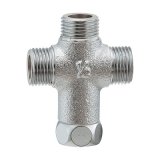 水栓金具 カクダイ　617-313-13　ナットつきクロス継手 [□]