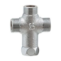 水栓金具 カクダイ　617-313-13　ナットつきクロス継手 [□]