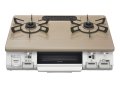 ガスコンロ リンナイ 【KG64TW2L プロパン】 左強火力 スタンダードモデル 水無し片面焼 幅59cm ピュアベージュ♭