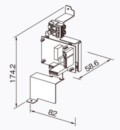 画像1: 給湯器 部材 ノーリツ 【換気扇連動リレーセット 0709359】 バスイング(GTS)専用部材