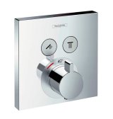 セラトレーディング　HG15763S　Shower Select サーモスタット式埋込形湯水混合栓カバー部(止水・切替機能付) クロム [♪]