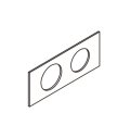 セラトレーディング　VL5002-16　Vola 角台座(ハンドル用) クロム 受注生産品 [♪§]