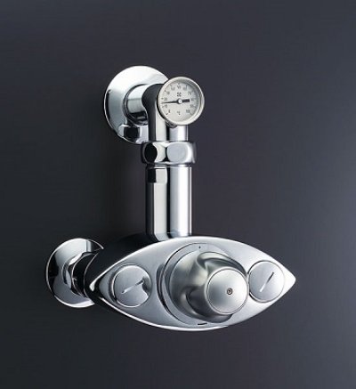 画像1: INAX/LIXIL　BF-20TM-32A　パブリック向け 大型サーモスタット付バルブ 温度計付 逆止弁付 一般地用  受注生産品 [★§]
