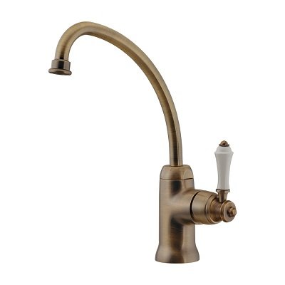 画像1: 水栓金具 カクダイ　117-137-AB　シングルレバー混合栓 オールドブラス [■]