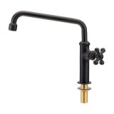 水栓金具 カクダイ　700-788-D　泡沫立形自在水栓 マットブラック