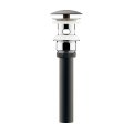 水栓金具 カクダイ　432-431-32　排水金具ユニット(化粧キャップつき) ブラック