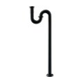 水栓金具 カクダイ　433-312-32　Sトラップユニット ブラック