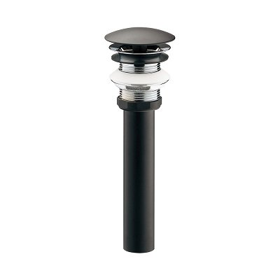 画像1: 水栓金具 カクダイ　432-430-32　排水金具ユニット(化粧キャップつき) ブラック