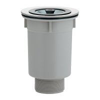水栓金具 カクダイ　453-122　輸入シンク用トラップ 人大・陶器シンク用