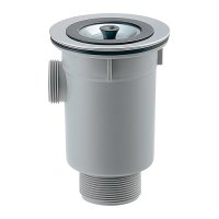 水栓金具 カクダイ　453-126　輸入シンク用トラップ 人大・陶器シンク用