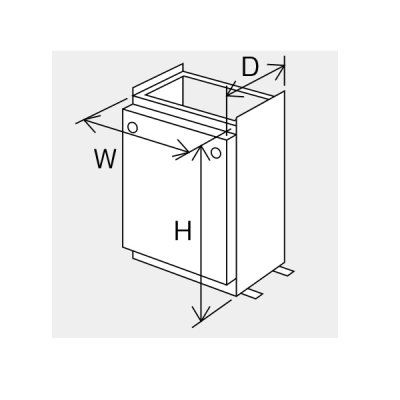 画像1: パーパス　SD-4542　ガス給湯器 部材 据置台 (H=450) 塩害対策塗装品 [◎]
