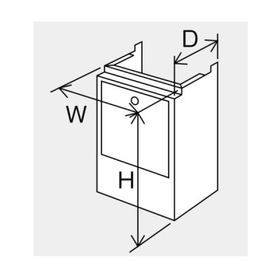 画像1: パーパス　HC-4542　ガス給湯器 部材 配管カバー (H=450) 塩害対策塗装品 [◎]