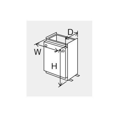 画像1: パーパス　SD-5505-W　ガス給湯器 部材 据置台 ニューホワイト 塩害対策塗装品 [◎]