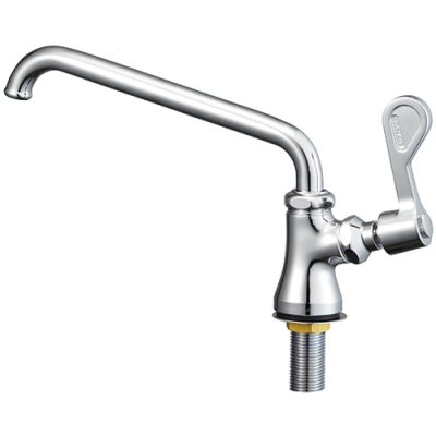 画像1: 水栓金具 三栄水栓　A5370-13　厨房用立形上向自在水栓(共用形)