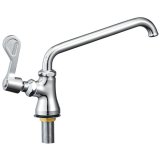水栓金具 三栄水栓　A5370L-13　厨房用立形上向自在水栓 左ハンドル(共用形)