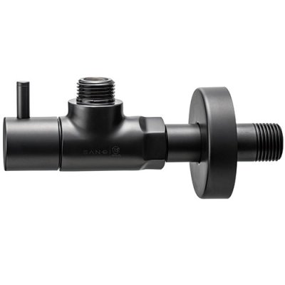 画像1: 水栓金具 三栄水栓　V2261-X2-MDP-13　止水栓本体(共用形) マットブラック