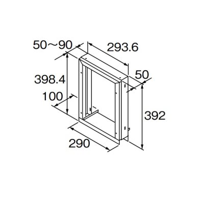 画像1: ガス給湯器 部材 リンナイ　HL-WSW-90(A)　取付金具90 [≦]