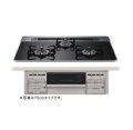パロマ 【PD-509WS-60CK プロパン用】 ビルトインコンロ プロパン 60cm repla(リプラ) 3口 水なし両面焼グリル クリアパールブラック (取り出しフォーク同梱) [♭]