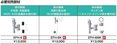 画像3: ゆプラス INAX/LIXIL　EHPS-H12V2　洗髪用・ミニキッチン用 コンパクトタイプ (EHPN-H12V2+EFH-6+EFH-DA1)セット [◇]