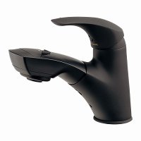 水栓金具 カクダイ　184-002K-D　シングルレバー引出し混合栓 寒冷地 マットブラック [■]