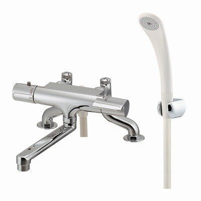 画像1: 水栓金具 カクダイ　175-020　サーモスタットシャワー混合栓 立形