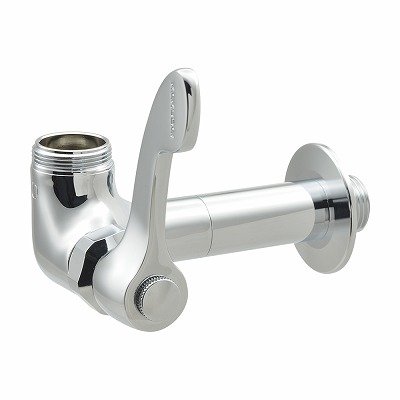 画像1: 水栓金具 カクダイ　707-097-13L50 厨房用横形自在水栓本体 50ミリ延長 赤・青表示リング付き [□]