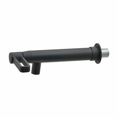 画像1: 水栓金具 カクダイ　703-710-D　胴長横水栓 マットブラック