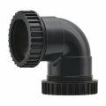 水栓金具 カクダイ　469-501-32　洗面・手洗 さしこみエルボ ブラック