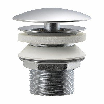 画像1: 水栓金具 カクダイ　430-020-32　洗面・手洗 海外製陶器用丸鉢金物 化粧キャップ付き