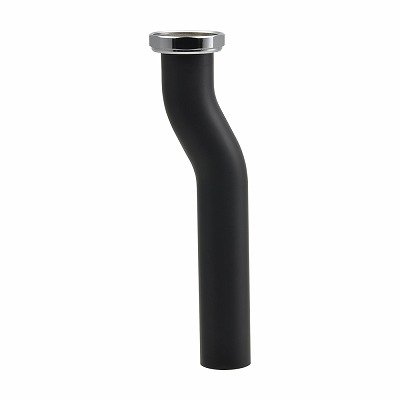画像1: 水栓金具 カクダイ　432-039-32　洗面・手洗 偏芯排水テール ナット付き ブラック