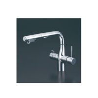 KVK　KM6121SCECHS　ビルトイン浄水器用シングルシャワー付混合栓 撥水 浄水カートリッジセット付