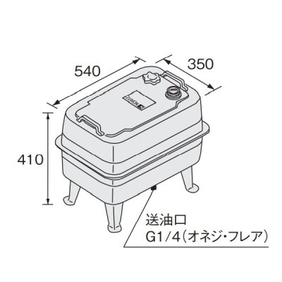 画像1: ノーリツ 【 FT-40S 0703222 】 石油給湯器 部材 オイルタンク