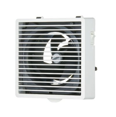 画像1: 日本キヤリア/旧東芝 VFP-C8MSS 換気扇 パイプ用ファン 風量形 格子タイプ トイレ 洗面所 居間用 本体スイッチ付 SL端子付 ムーンホワイト