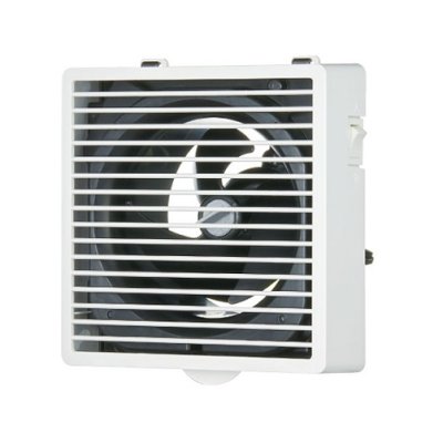 画像1: 日本キヤリア/旧東芝 VFP-C8MSSP 換気扇 パイプ用ファン 風量形 格子タイプ トイレ 洗面所 居間用 本体スイッチ付 SL端子付 大風量形 ムーンホワイト
